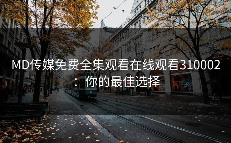 MD传媒免费全集观看在线观看310002：你的最佳选择