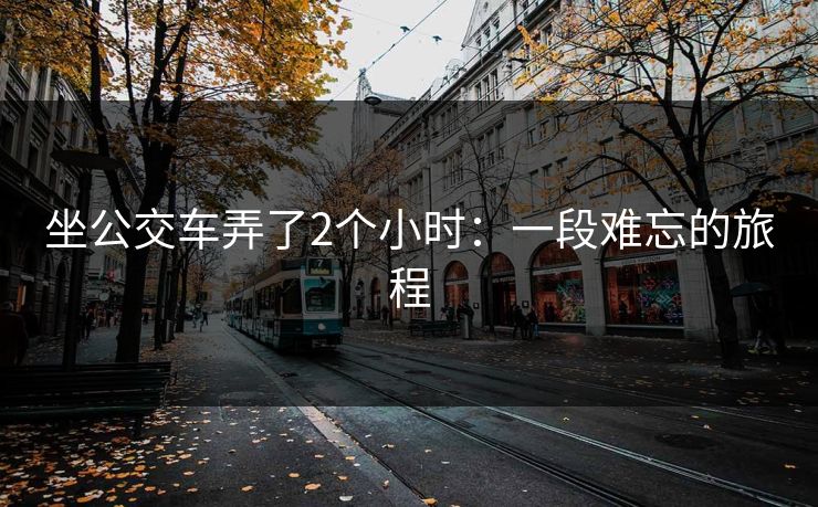坐公交车弄了2个小时：一段难忘的旅程